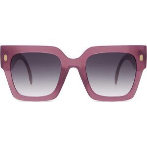 Women's Luxury Large Vintage Oversized Square Eyes Protecting Purple Sunglasses